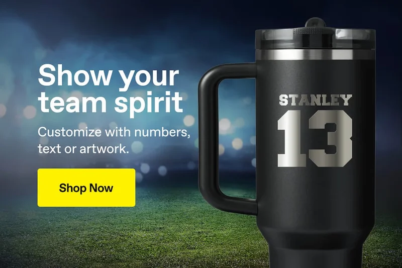 Show your team spirit. Customize now.
