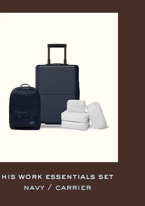His Work Essentials Set Navy Carrier