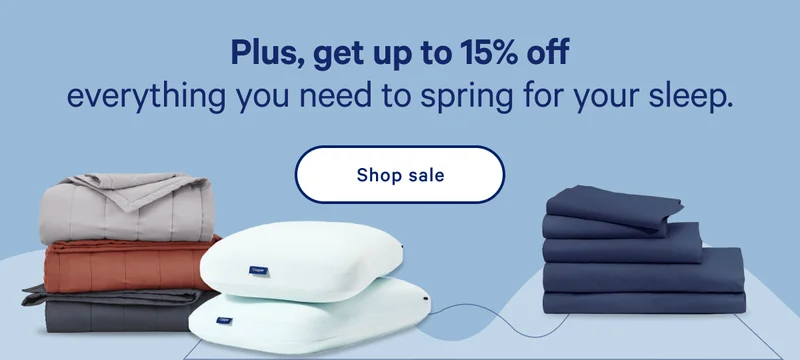 Plus, get up to 15% off everything you need for your rest refresh. >> Shop sale >>