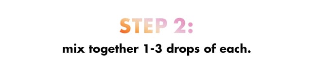 Mix together 1-3 drops of each