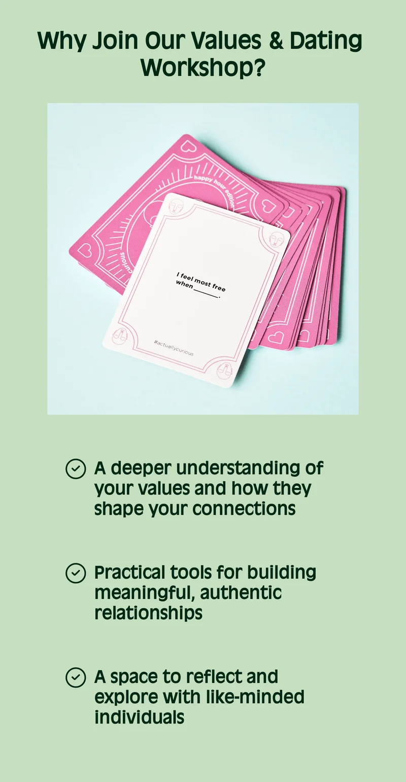 Why Join Our Values  Dating Workshop?