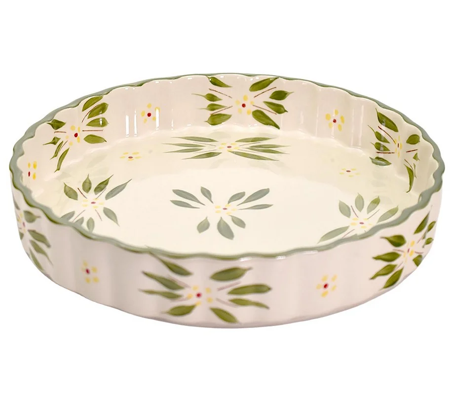 Temp-tations Old World 11" Ceramic Quiche Pan