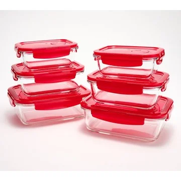 LocknLock 6-Piece Glass Rectangles w/ Vented Lids