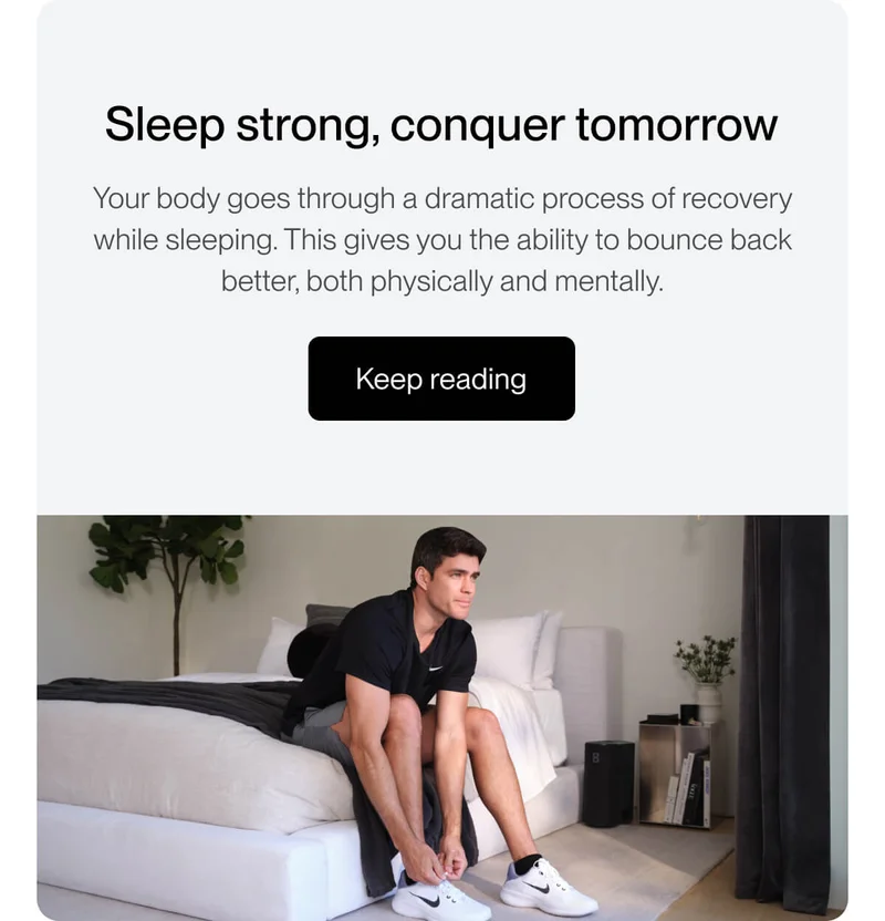 Sleep strong, conquer tomorrow.