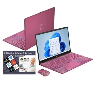 HP 15" Laptop Intel 8GB RAM 512GB SSD with HP Wireless Mouse & Voucher