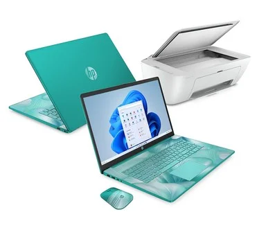 HP 17" Touch Laptop Intel 128GB Storage w/ HP Printer & Microsoft 365