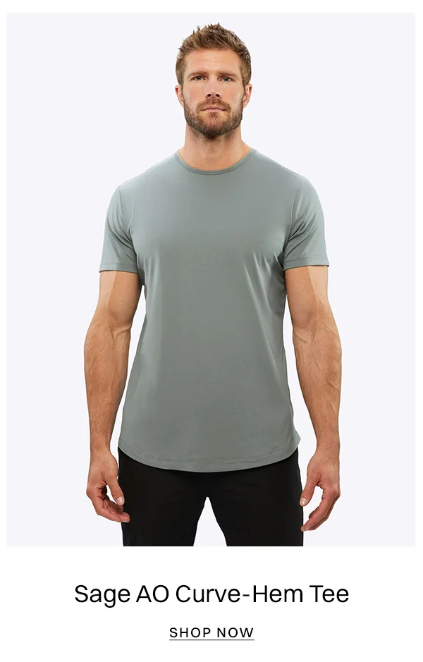 Sage AO Curve-Hem Tee