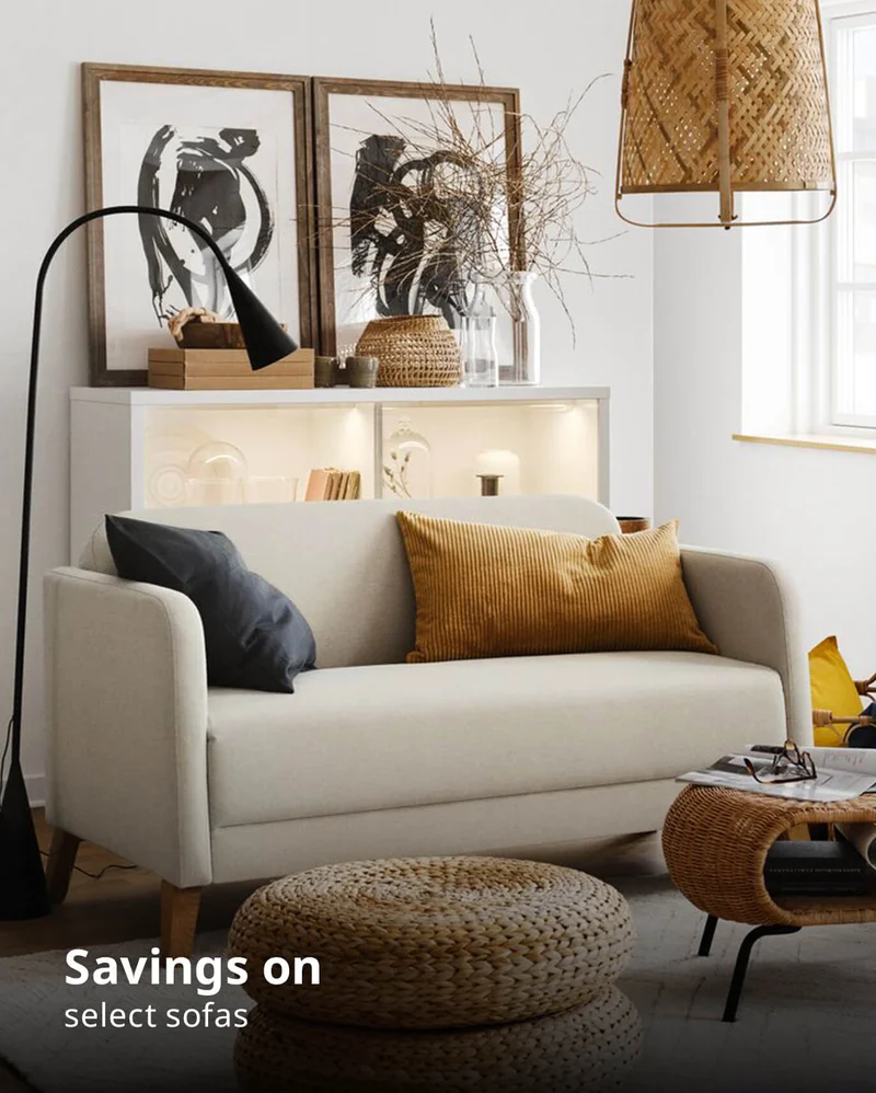 Savings on select sofas