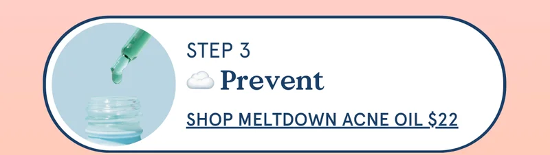 Step 3: Prevent acne with Meltdown Acne Oil ($22 USD)