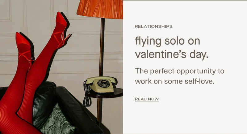 flying solo on valentine's day