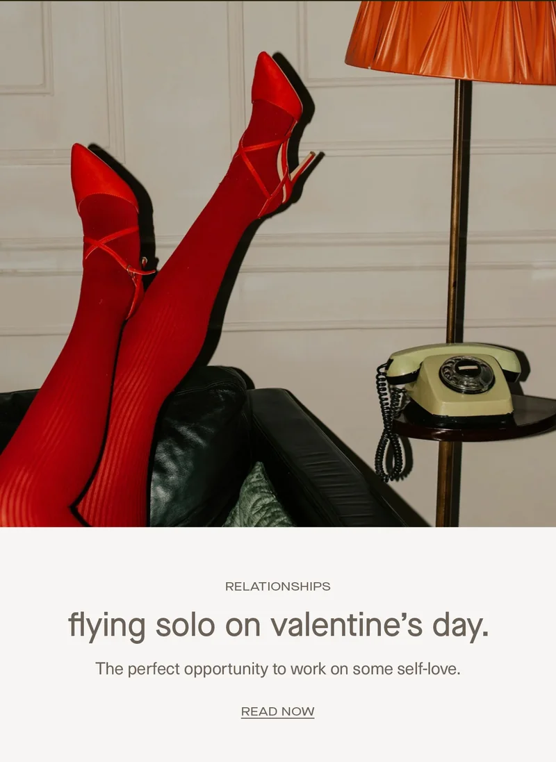 flying solo on valentine's day