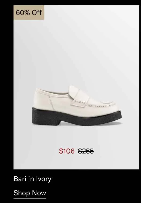 Bari in Ivory 60% OFF-Shop Now