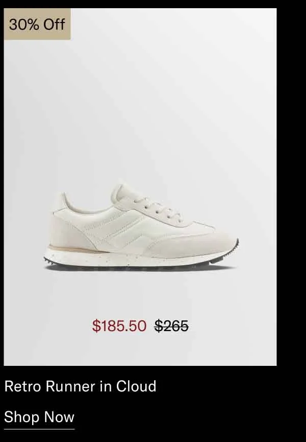 Retro Runner in Cloud 30% OFF-Shop Now