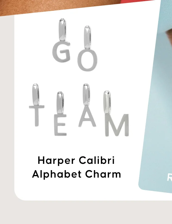 Harper Calibri Alphabet Charm