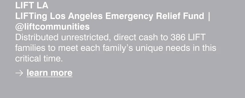 LIFT LA LIFTing Los Angeles Emergency Relief Fund