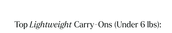 Shop To Lightweight Luggage