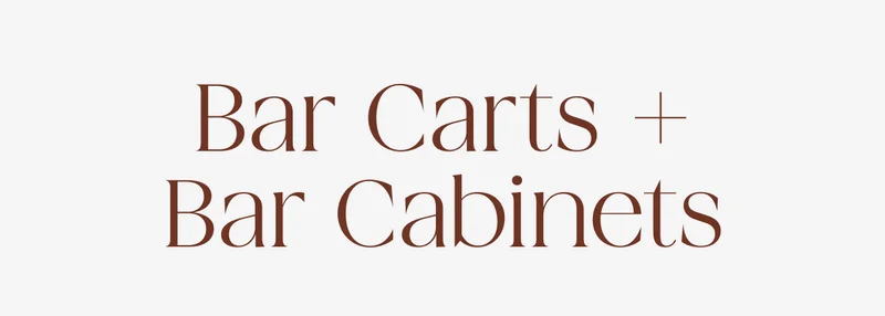 Shop Bar Carts + Cabinets