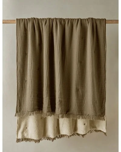 Alaia Sherpa Throw by House No. 23-Moss