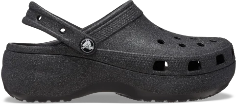 Shop The Classic Platform Glitter Clog in Black