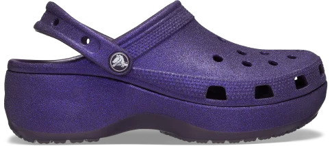 Shop The Classic Platform Glitter Clog in Dark Iris