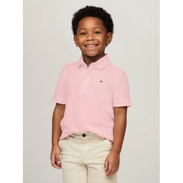 Kids' Flag Logo Stretch Polo