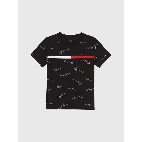 Kids' Signature Flag Stripe Logo T-Shirt
