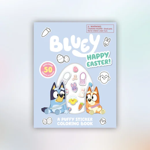 Bluey: Happy Easter! A Puffy Sticker Coloring Book