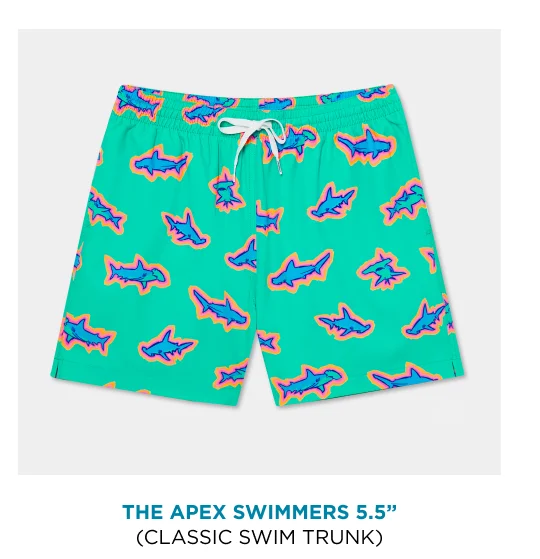 Classic Swim Trunk: The Apex Swimmers 5.5"