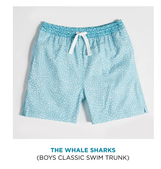 Boys Classic Swim Trunk: The Whale Sharks