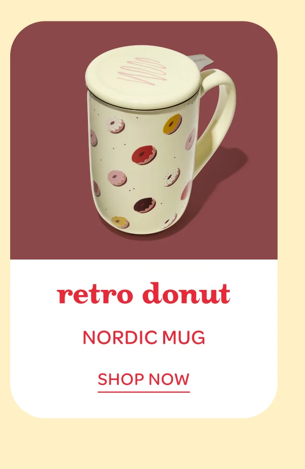 Retro Donut - Nordic Mug - Shop now