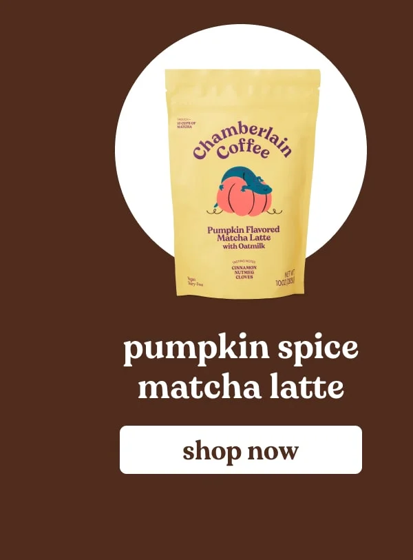 pumpkin spice matcha latte