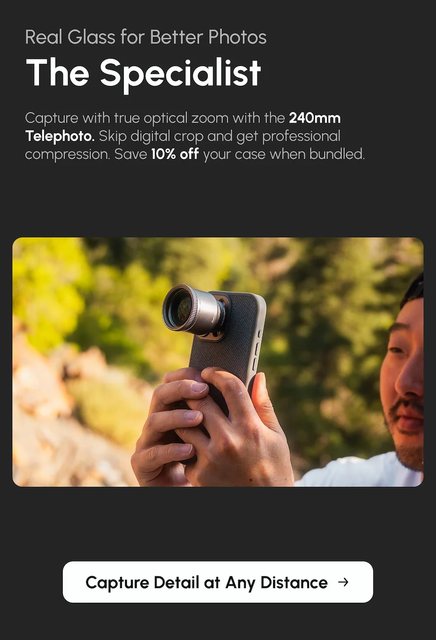 240mm zoom lens