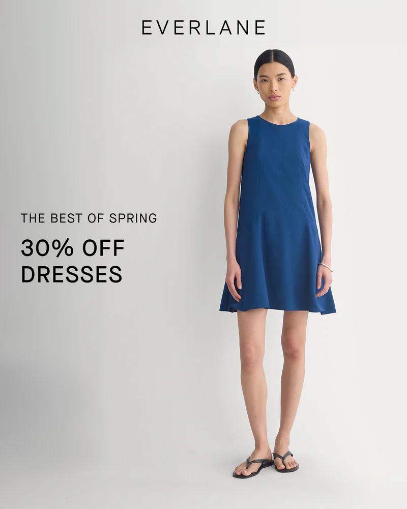 Image | Everlane | The Best of Spring | 30% Off Dresses  Tops & Pants