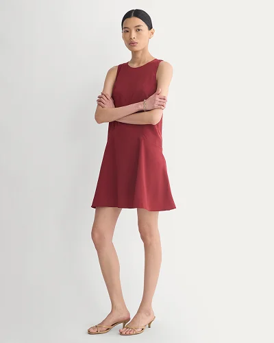 Image | Drop Waist Mini Dress | Pomegranate