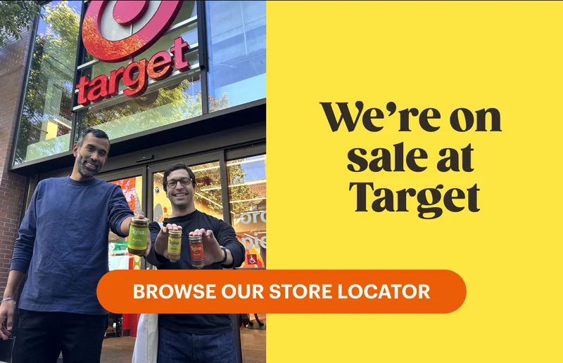 SCROLLING FOOTER: We’re on sale at Target & Sprouts! FIND A STORE.