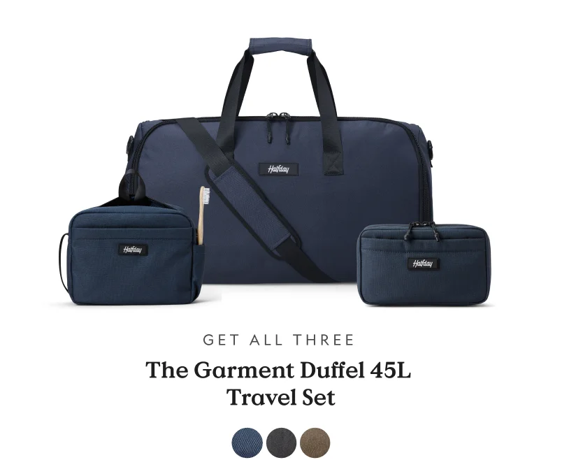 The Premium Garment Duffel 45L Travel Set