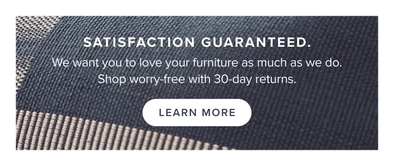 Satisfaction guaranteed: learn more.