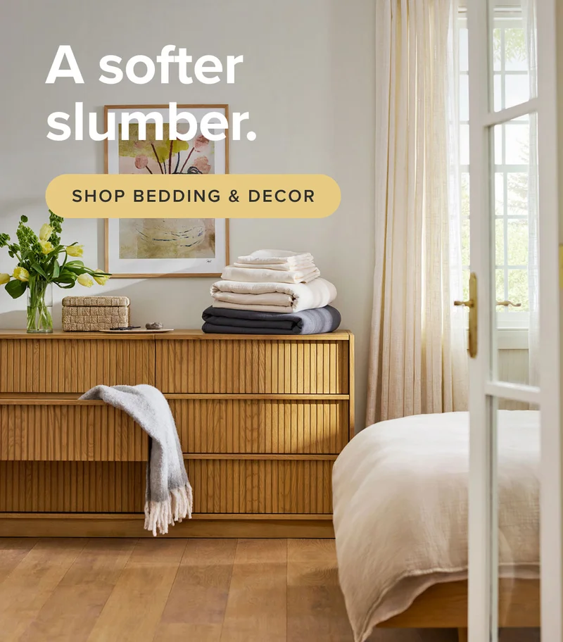 A soft slumber: shop bedding & decor.