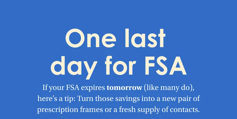 One last day for FSA