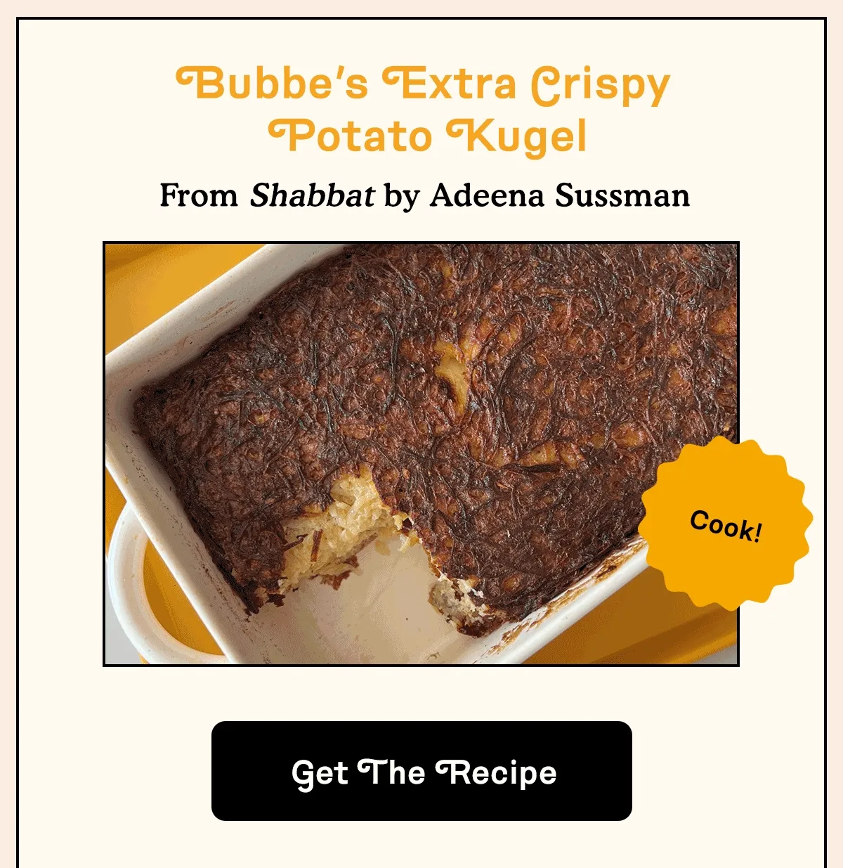 Bubbe’s Extra Crispy Potato Kugel