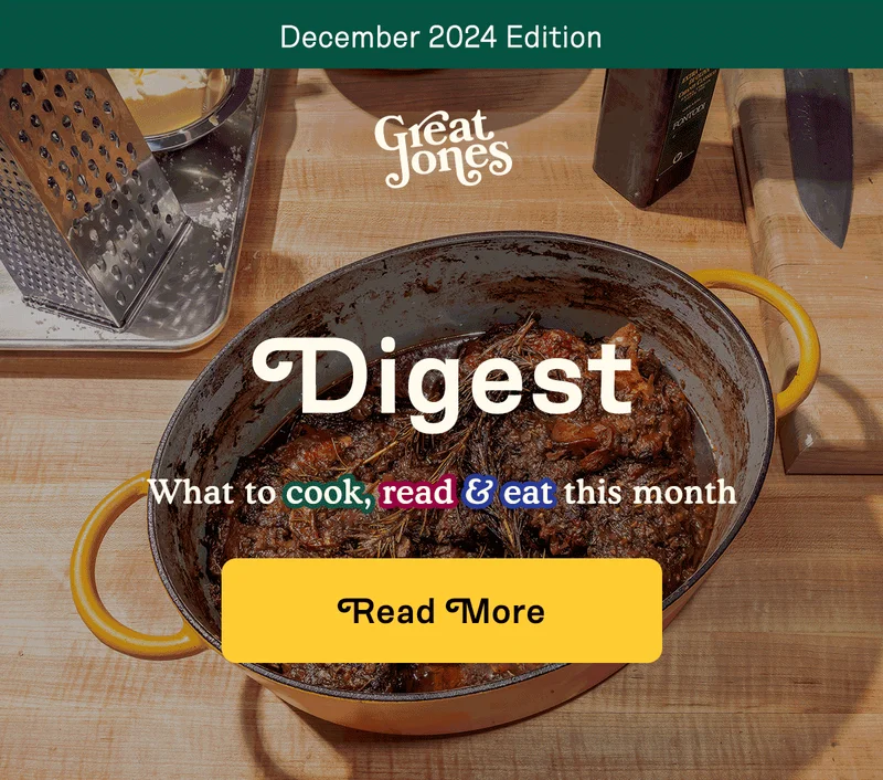 December 2024 Edition. What to cook, read, and eat this month