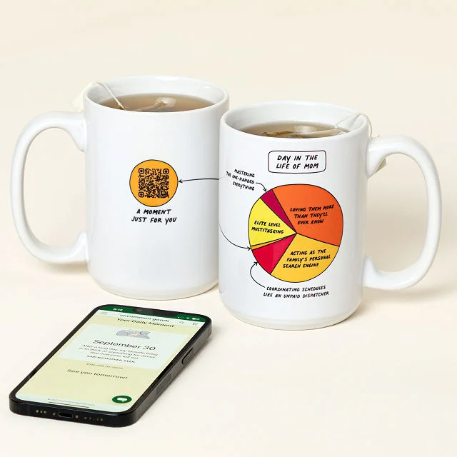 A Moment for Mom Every Day Interactive QR Mug