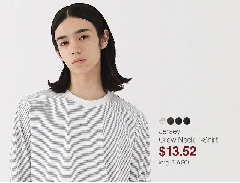 Shop Men's Jersey Crew Neck T-Shirt