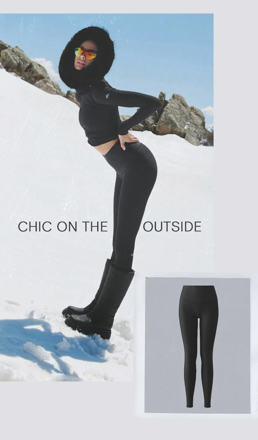 Chic on the outside. Warm Airlift High Waist Legging