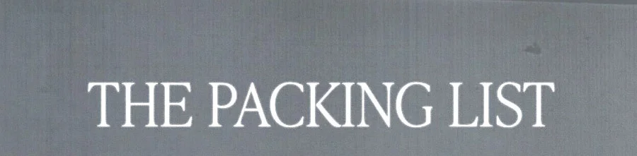 PACKING LIST