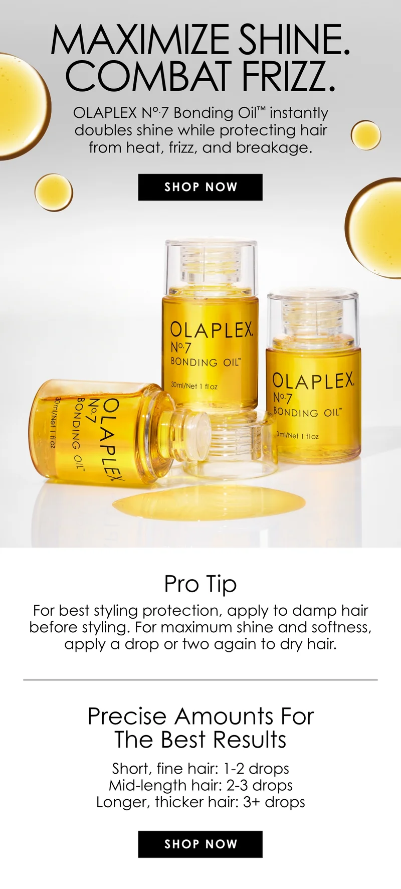 Maximize Shine. Combat Frizz | Shop Now