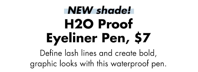 Define lash lines and create bold, graphic looks with this waterproof pen