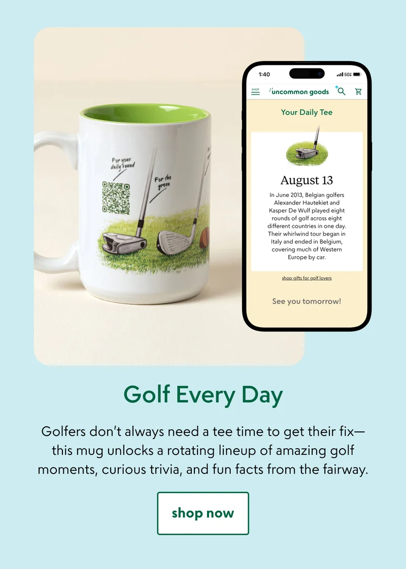Golf Every Day Interactive QR Mug