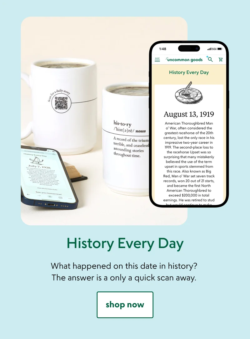 History Every Day Interactive QR Mug