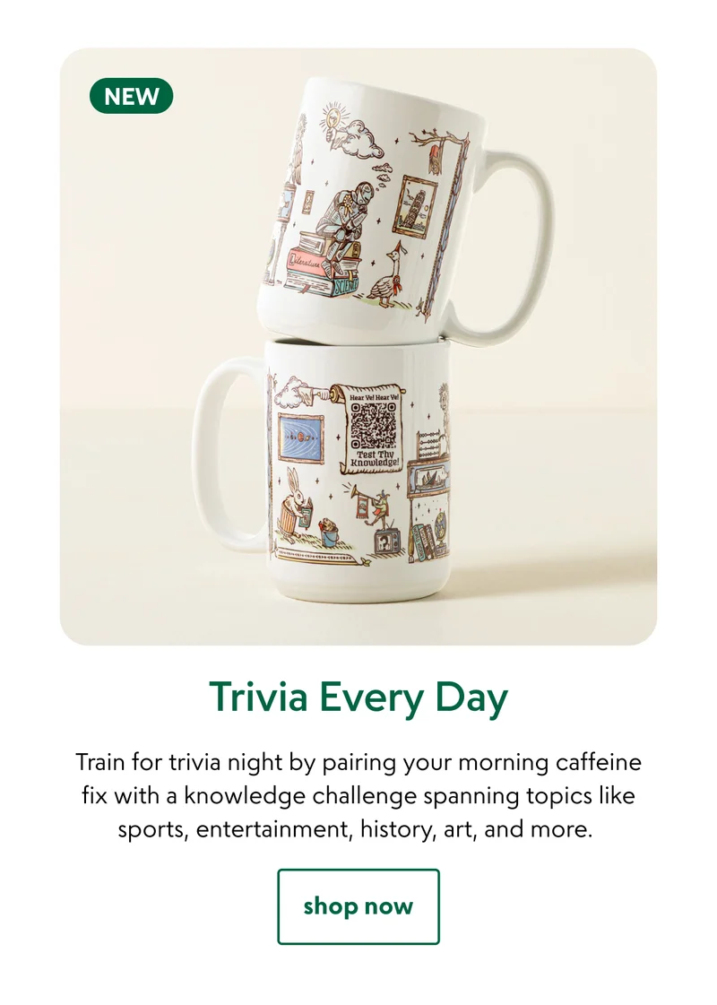 Trivia Every Day Interactive QR Mug